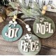 Joy, Peace and Noel Christmas Ornaments