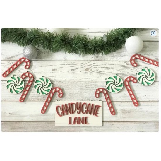 Candy Cane Lane Banner