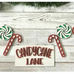 Candy Cane Lane Banner