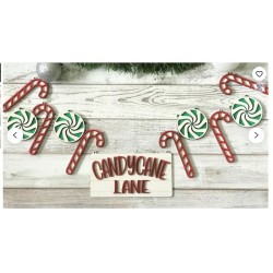 Candy Cane Lane Banner