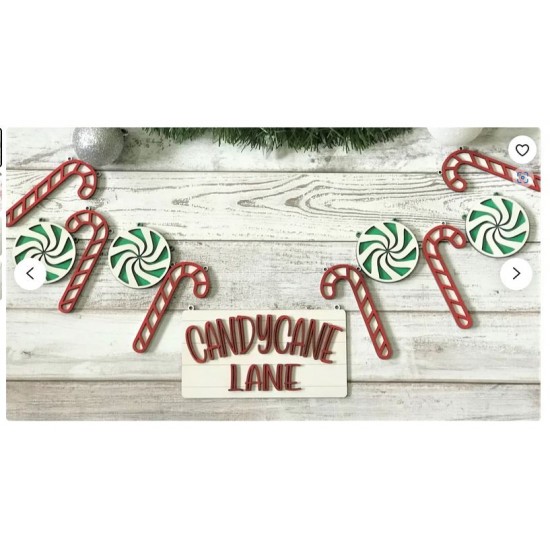 Candy Cane Lane Banner