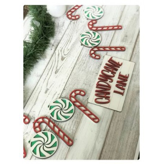 Candy Cane Lane Banner